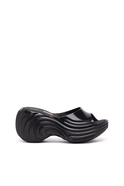 Diesel Platform Mule In Melflex In Black