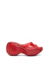 Diesel Red Melissa Edition Quantum Platform Heeled Sandals In Red