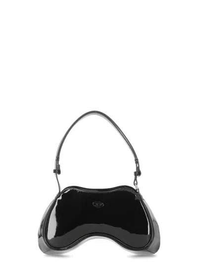 Diesel Structured Black Bag With Minimalist Design