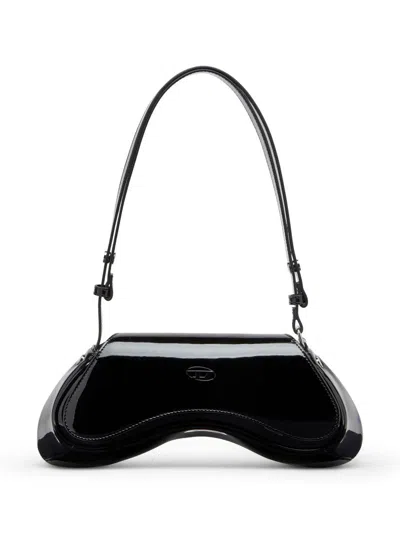 Diesel Play Cross Body Bag In Black