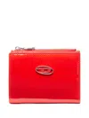 Diesel Play Bi-fold Wallet In Red