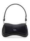 Diesel 'play'  Black Clutch With Oval D Logo Plaque On The Front In Ecoleather Woman In Black