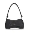 Diesel 'play' Black Denim Bag In Black