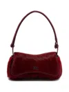 Diesel Play Calf-leather Clutch In Red