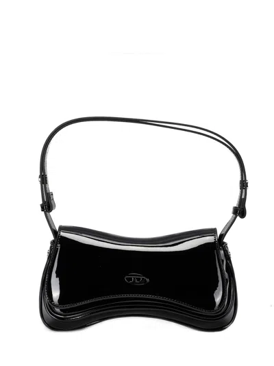 Diesel Play Clutch Bag In Black