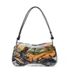 Diesel Play-glossy Clutch With Print In Multicolor