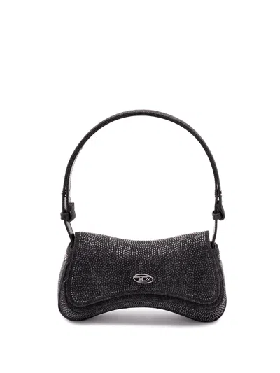 Diesel `play Clutch` Crystal Clutch In Solarised Denim