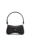 Diesel `play Clutch` Crystal Clutch In Solarised Denim In Black