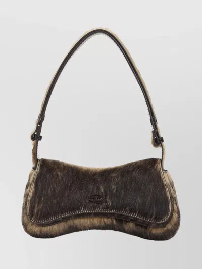 Diesel Play Clutch Shoulder Bag In Brown