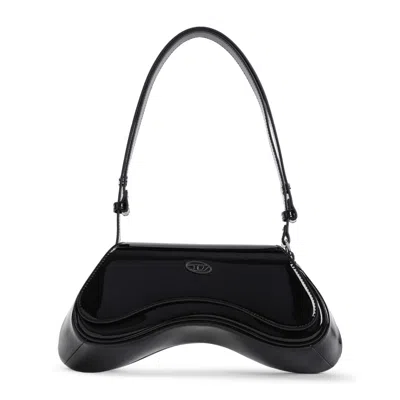 Diesel Play Cross Body Bag In Black