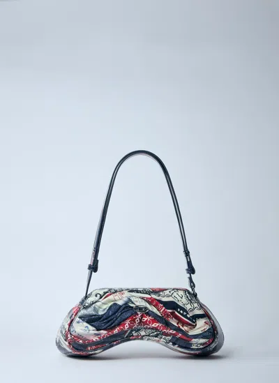 Diesel Play Crossbody Bag In Black