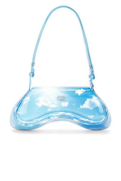 Diesel Play Crossbody Bag In Gnawed Blue