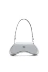 Diesel Play-crossbody Bag In Semi Gloss Leather In Gray