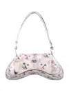 Diesel Gaming Controller-inspired White Polyurethane Handbag In White