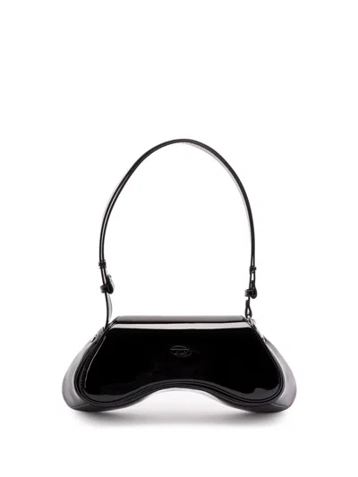 DIESEL `PLAY CROSSBODY` CROSSBODY BAG IN GLOSSY PU