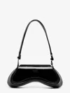 Diesel Play Crossbody Patent Fabric Bag In Black