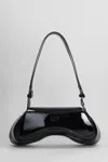 Diesel Play Crossbody Shoulder Bag In Black Leather In Black