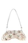 Diesel Gaming Controller-inspired White Polyurethane Handbag In White