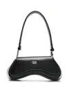 Diesel Play Leather Crossbody Bag In Black