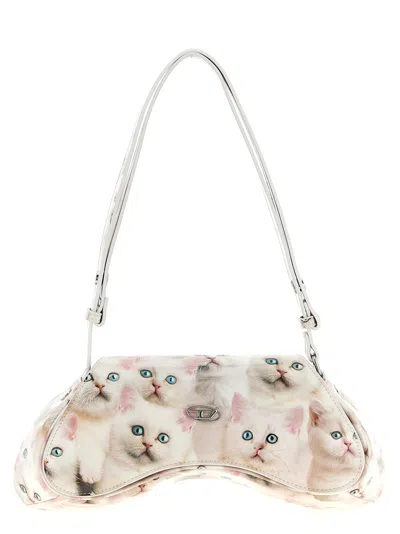 Diesel Play Crossbody Shoulder Bags Multicolor In White
