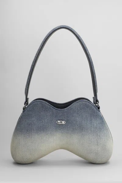 Diesel Play Double Shoulder Bag In Gray
