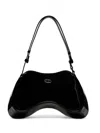 Diesel Play-glossy Shoulder Bag In Black