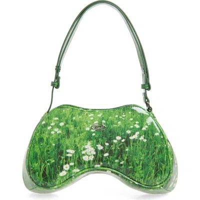 Diesel ® Play Faux Leather Shoulder Bag In Green
