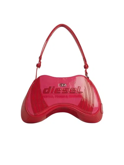 Diesel Play' Fuchsia Polyurethane Bag In Red