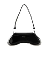 Diesel Play-crossbody Bag In Semi Gloss Leather In Black