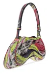 Diesel Play-glossy Shoulder Bag With Print In Multicolour