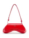 Diesel Play High-shine Cross Body Bag In Red