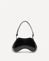 Diesel Play-glossy Shoulder Bag In Black
