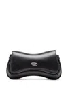 Diesel Womens T8013 Play Leather Clutch Bag In Black