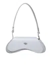 Diesel Play-crossbody Bag In Semi Gloss Leather In Gray