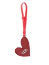 Diesel Play Mirror Heart-logo Charm In Red