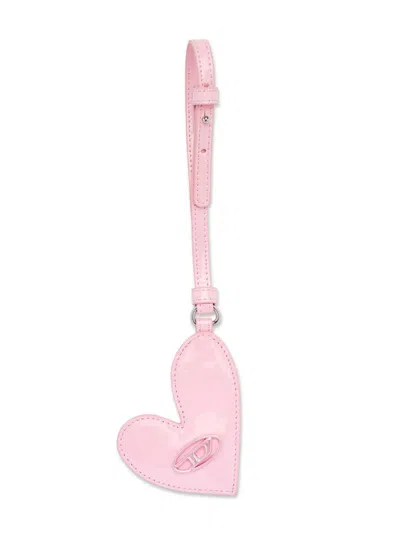 Diesel Play Mirror Keyring In Pink