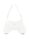 Diesel Women Play Patent Shoulder Bag In White