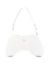 Diesel Women Play Patent Shoulder Bag In White