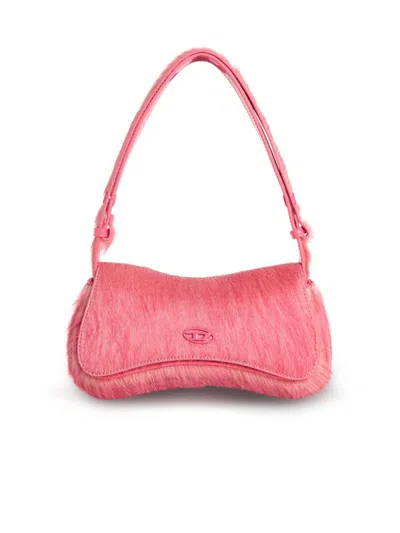 Diesel Play' Pink Pony Hair Clutch