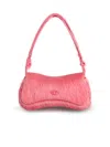 Diesel Play Flap Clutch Bag In Pink