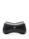 Diesel Curved Silhouette Clutch With Adjustable Strap