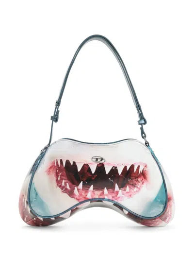 DIESEL DIESEL PLAY PRINTED SHOULDER BAG