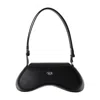 Diesel Adjustable Curved Strap Shoulder Bag In Black