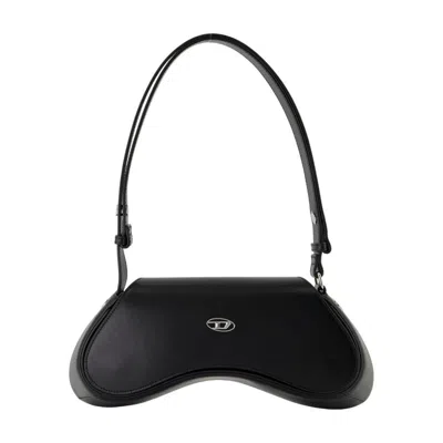 Diesel Play Shoulder Bag - Leather - Black