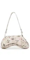 Diesel Gaming Controller-inspired White Polyurethane Handbag In White