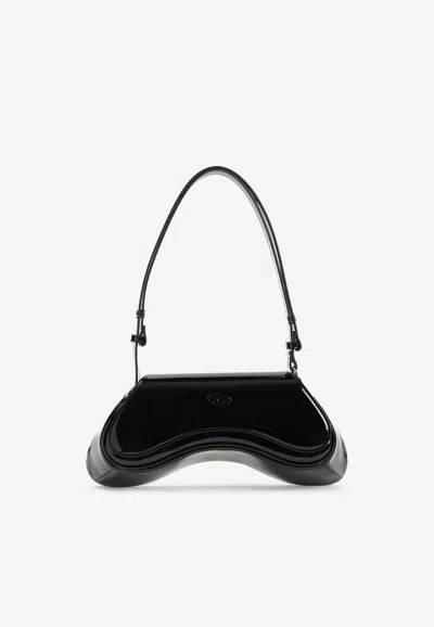 Diesel Play Shoulder Bag In Black