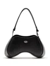 Diesel Curved Leather Handbag With Adjustable Strap