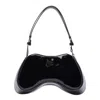 Diesel 'play' Black Shoulder Bag With Oval D Logo Detail On The Front In Ecoleather Woman In Black