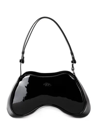 Diesel Play Shoulder Bag In Black