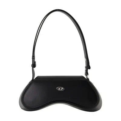 Diesel Play Shoulder Bag In Black